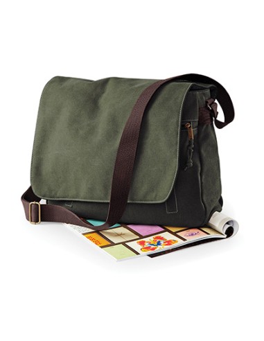 Q-QD610-Vintage Canvas Despatch Bag